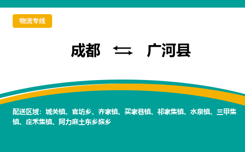 成都到广河县物流专线2023省市县+乡镇-闪+送专业运送